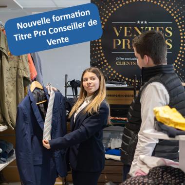 Nouveau : TP Conseiller de Vente